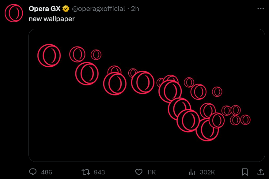 Browser company Opera GX posts Geometry Dash inside joke.