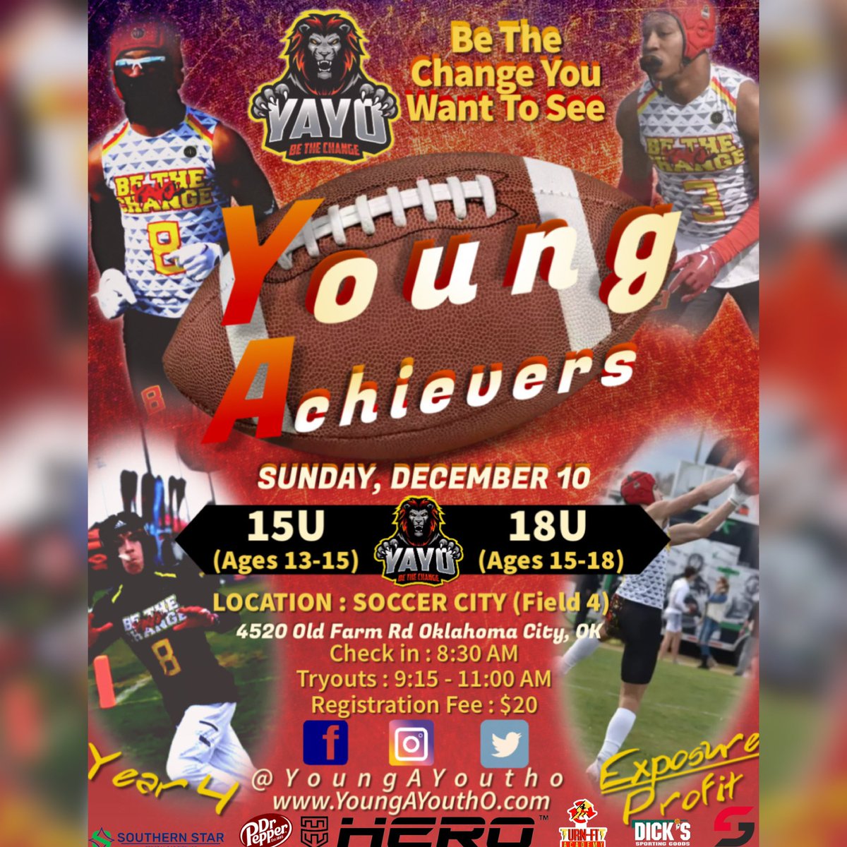 Young Achievers Youth Org. (@youngayoutho) on Twitter photo IT’S TIME, COME JOIN THE BEST ORGANIZATION OUT THE CITY! 🔥👀
•
forms.gle/e4Am78M7NfNz5Q…
<a href="/herofball/">Hero Football</a> <a href="/PrepRedzoneOK/">Prep Redzone Oklahoma</a> <a href="/ShockDoctor/">Shock Doctor</a> #BeTheChange IT’S TIME, COME JOIN THE BEST ORGANIZATION OUT THE CITY! 🔥👀
•
forms.gle/e4Am78M7NfNz5Q…
<a href="/herofball/">Hero Football</a> <a href="/PrepRedzoneOK/">Prep Redzone Oklahoma</a> <a href="/ShockDoctor/">Shock Doctor</a> #BeTheChange