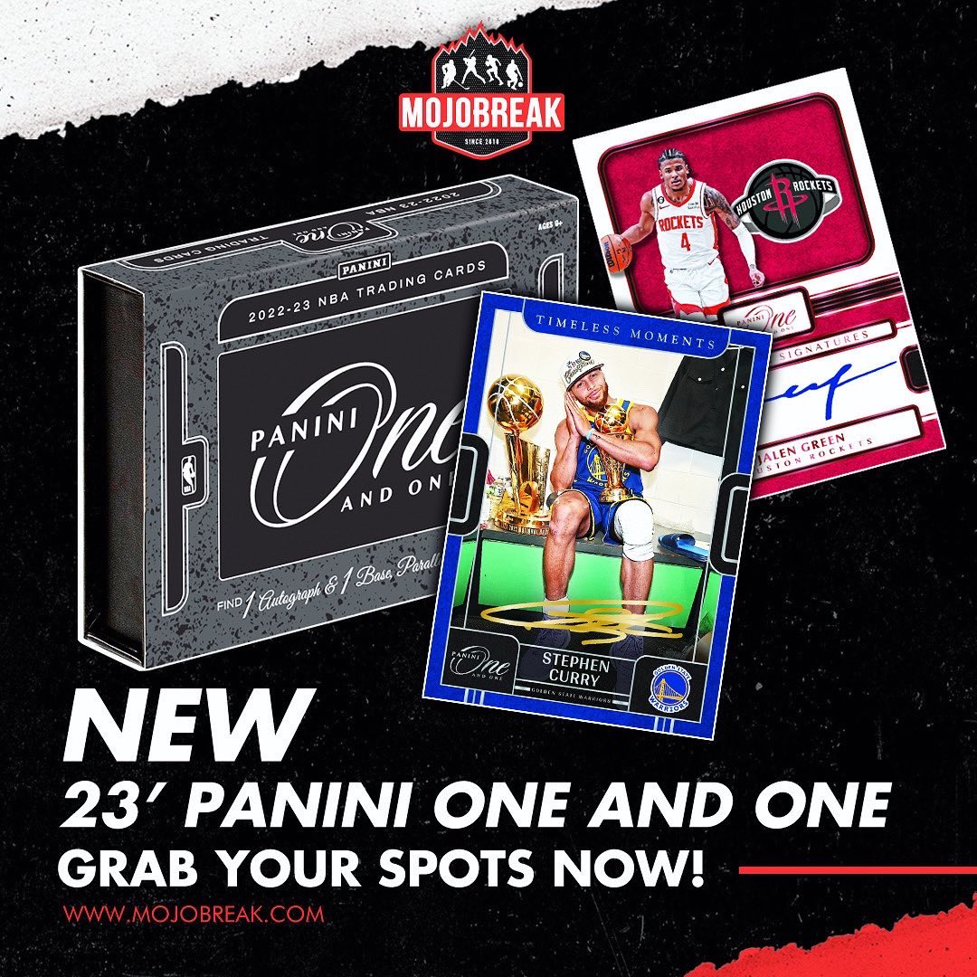 mojobreak_com's tweet image. New Releases this week! 2023 Panini One &amp;amp; One Basketball and 2023 Topps Inception Baseball! Spots are filling up! Hit the link in the bio to grab YOUR spot TODAY! Products release this Wednesday 12/6/23! Go! 🏃‍♂️💨

#mojobreak #newrelease #toppsinception #baseball #panini