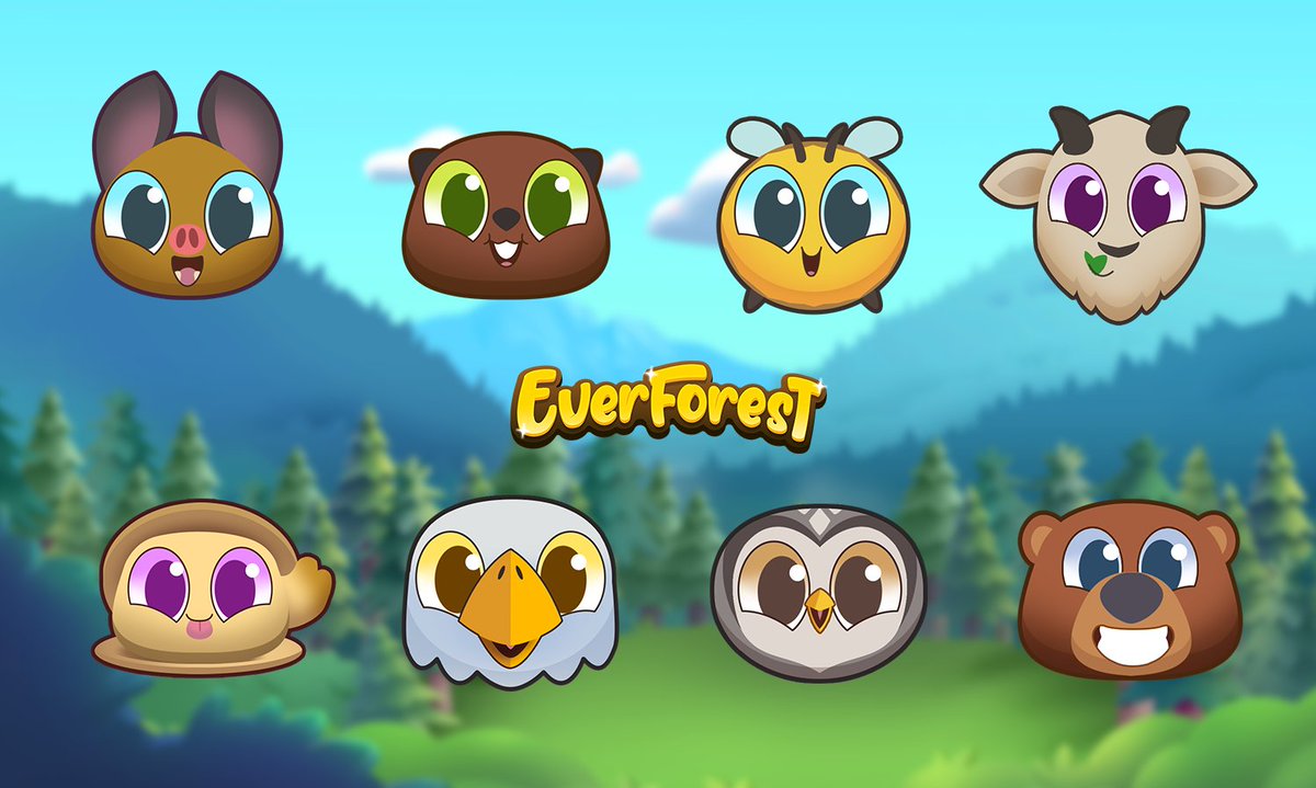 Here's a sneak peek at some of the latest animal emojis we're creating for EverForest! 😍  

Our team is dedicated to make memorable and delightful experiences in the EverForest for players around the world, and we'd love your support🌳! wefunder.com/carboncounts #ClimateAction