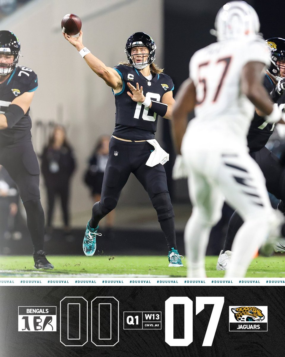 Jaguars's tweet image. Up early

#CINvsJAX | #DUUUVAL