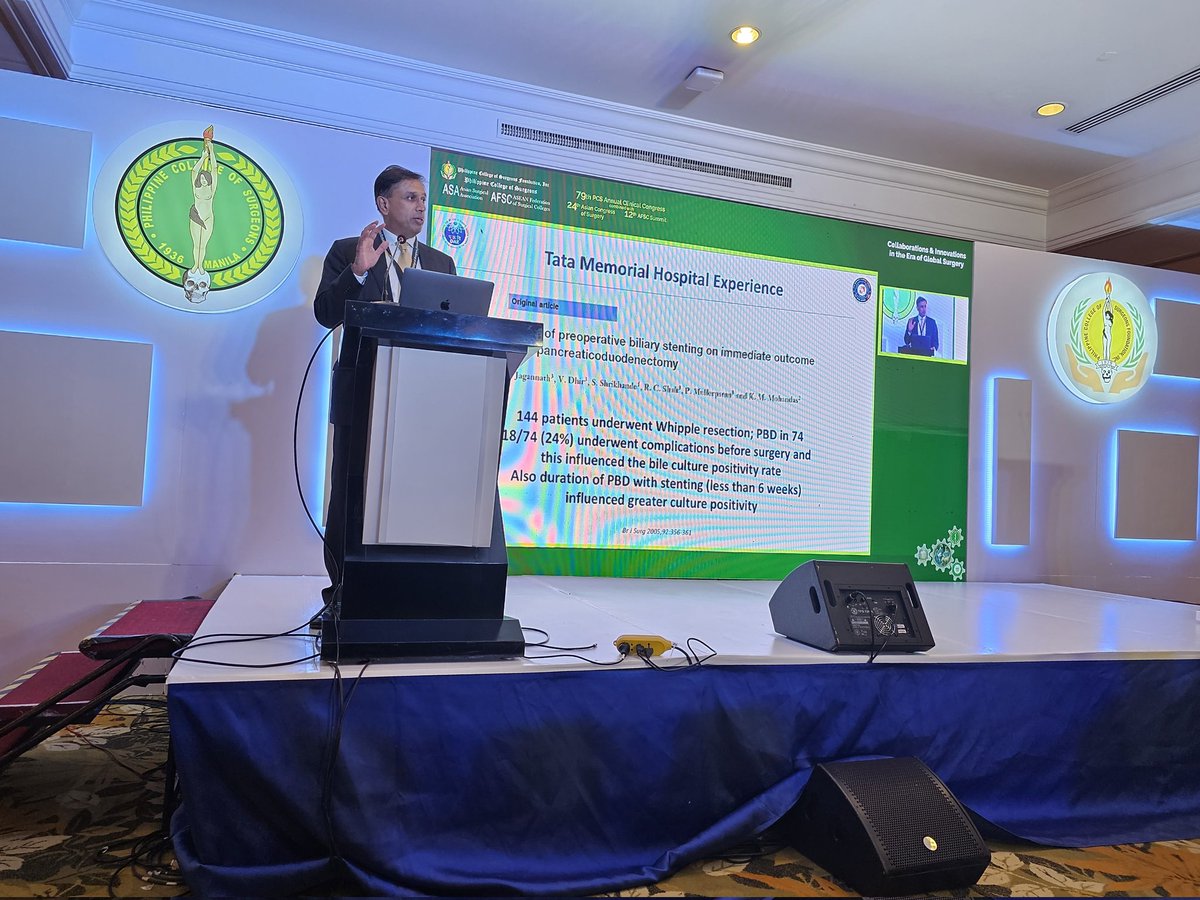 hpbsurgeon1's tweet photo. @Shrikhande_SV of @TataMemorial delivers a comprehensive approach to pancreatic tumors and the impact of @ISGPS_news on Global pancreatic surgery at the #79thPCSACC @PhCollSurgeons #mdt4some #PDAC #POPF @PAHPBS1 @Gio_Marchegiani @Manishbhandare4 @IHPBA #HPB @APHPBA2023 https://t.co/s8hsScph5Z