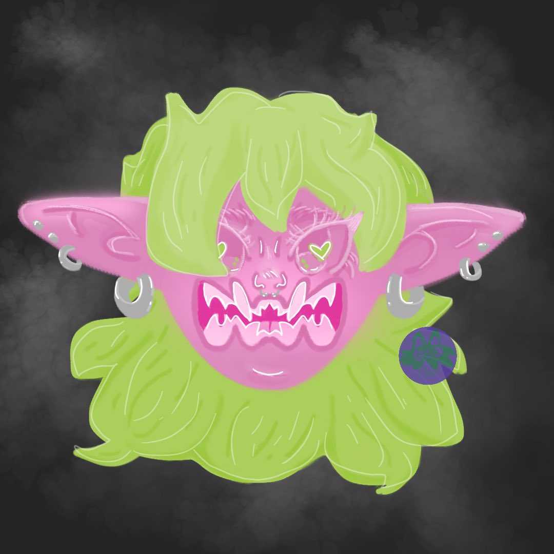 bugheadprints's tweet image. #digitalart #elfgirl #meow