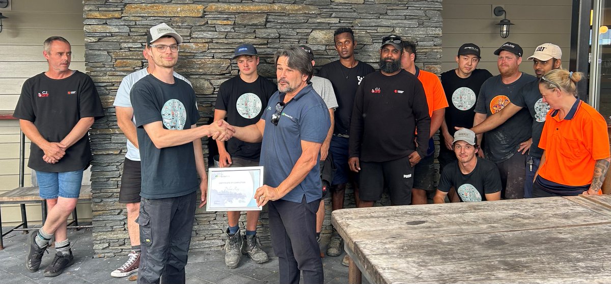 There was a recent graduation ceremony for Dylan Roy - speeches, food, drink, stories and much laughter.  Congratulations Dylan on completing your apprenticeship and get NZQA level 4 Trade Plumbing, Gasfitting and Drainlaying qualifications!