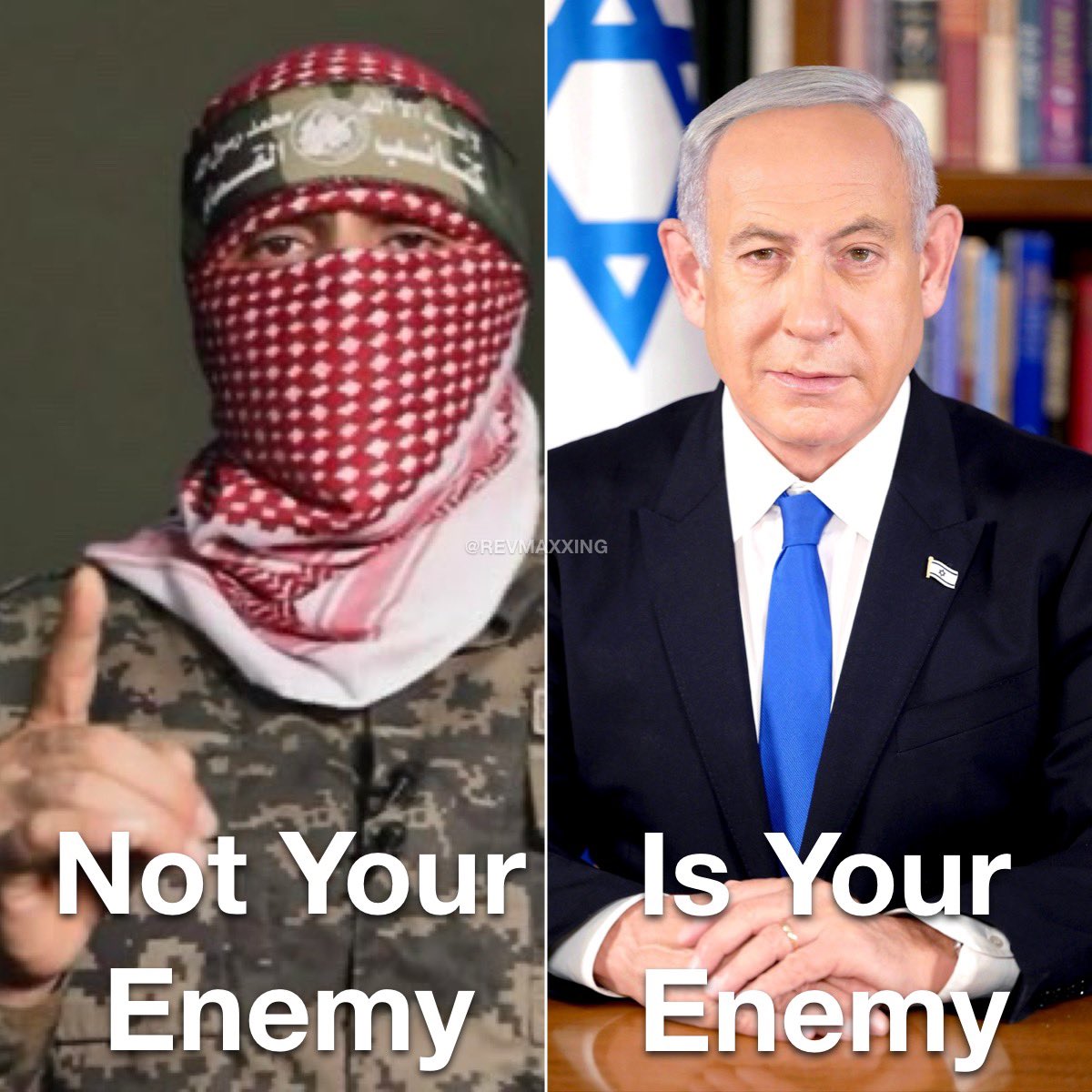 🇵🇸 Palestine is NOT your enemy.

🇮🇱 Israel IS your enemy.