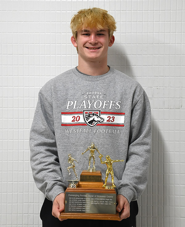 Sporting Pumpkin (@sportingpumpkin) on Twitter photo Leading his team to the most success it's seen in a decade helps <a href="/WicklineBryce/">Bryce Wickline</a> earn 2023 McGaffney Award. <a href="/WestfallFB/">Westfall Mustangs Football</a> <a href="/WestfallHS/">Westfall High School</a> sportingpumpkin.com/2023/12/04/wic… Leading his team to the most success it's seen in a decade helps <a href="/WicklineBryce/">Bryce Wickline</a> earn 2023 McGaffney Award. <a href="/WestfallFB/">Westfall Mustangs Football</a> <a href="/WestfallHS/">Westfall High School</a> sportingpumpkin.com/2023/12/04/wic…