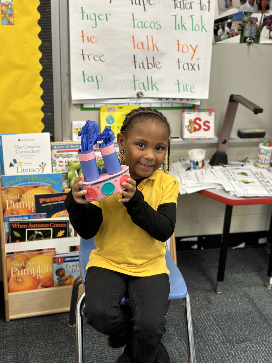 GESTigersSC's tweet photo. Check out some of our CD-4 scholars stem projects. This week our CD students learned about transportation. Students then created different modes of transportation as part of a family project โ๏ธ๐๐๐๐๐ข
#HomeSchoolConnection https://t.co/8a2AHb3UdY