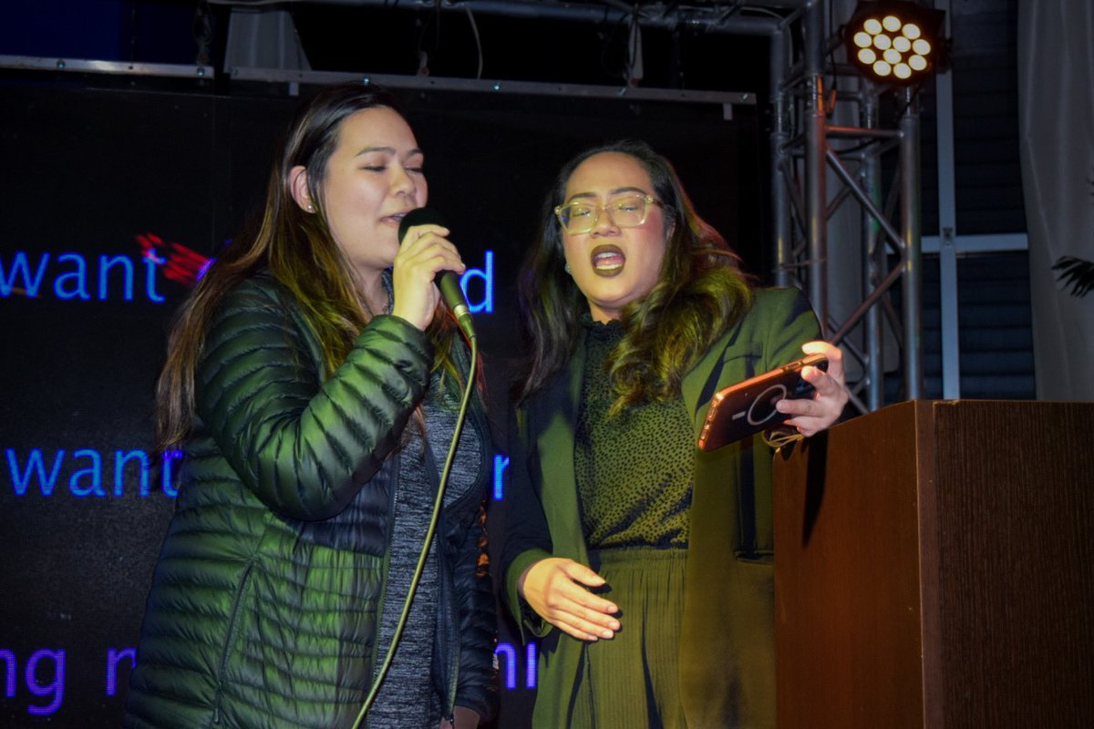 FilAmDemsNY's tweet photo. Give Filipinos a room with a karaoke TV and two microphones, and they'll turn it into a concert hall—the #FilAmDems way. 🎤
2/2 https://t.co/YzzgNFFGZb