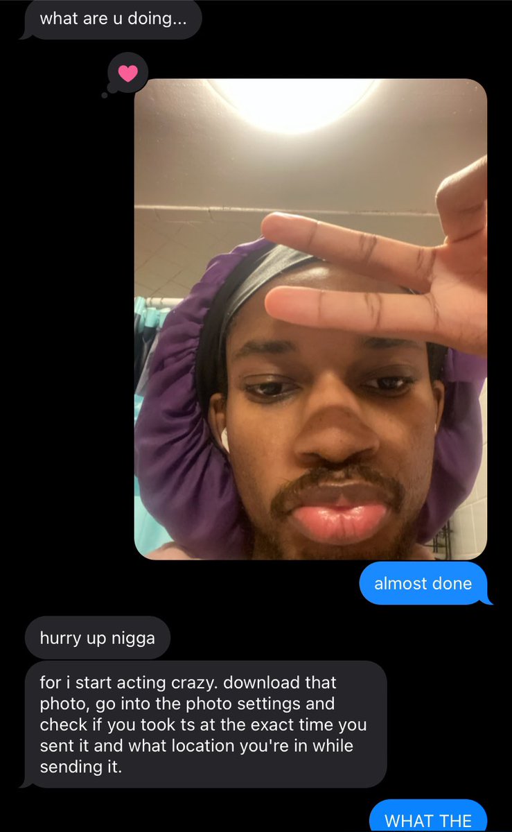 highIyfavored's tweet photo. i think my gf is crazy https://t.co/zSAmKuevb9