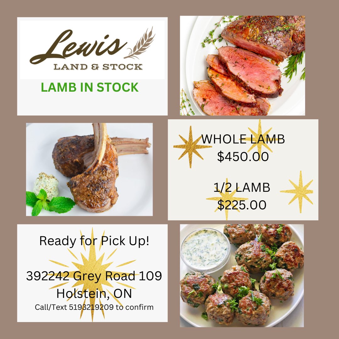 PeachesPenny's tweet photo. Lamb in Stock! 
Call, Text or DM me to confirm!   
Whole Lamb $450.00
1/2 Lamb $225.00 https://t.co/jM57EtceFg
