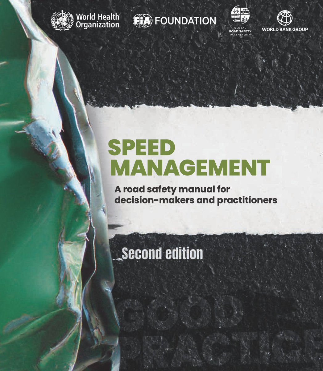 The new Speed Management Manual will help leaders curb life-threatening speeding on the world’s roads.   

Produced with <a href="/WHO/">World Health Organization (WHO)</a>, <a href="/WBG_Transport/">World Bank Transport</a>, <a href="/FIAfdn/">FIA Foundation</a> with support from <a href="/BloombergDotOrg/">Bloomberg Philanthropies</a>, it covers laws, technologies, campaigns and actions.  

bit.ly/41f0CWU | #RoadSafety