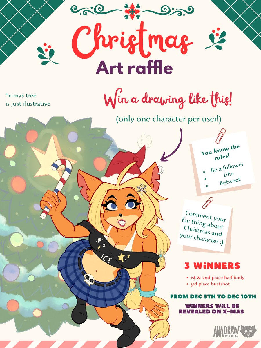 ---⭐️🎄Christmas time is here🎄⭐️---
And this year I wanna be your Santa Ho ho ho!🎅

You have 5 days, follow the rules and comment your character! Then, on Christmas day you might find a gift under your tree 🎁

Good luck and spread the voice!
#Xmas2023 #Xmas