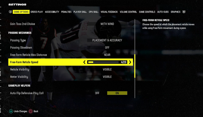 Freeform Offensive Settings