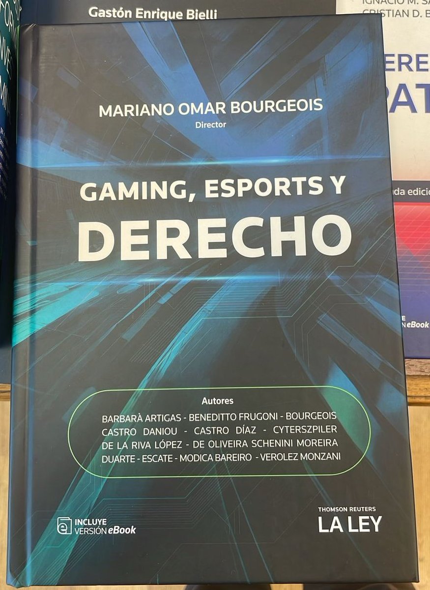 legal_bourgeois's tweet photo. [E S P O R T S 📚]

Me han avisado desde @TRLaLey que salió de imprenta la obra  "Gaming, Esports y Derecho" de la cual tuve el enorme placer de dirigir.

Me pone muy contento haber concretado este proyecto acompañado de colegas  referentes Latam (🇦🇷🇺🇾🇵🇪🇧🇷🇵🇾🇨🇴🇨🇱) y de yapa 🇪🇸 https://t.co/HUN6dyapDg