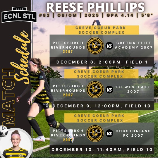 Looking forward to this weekend in STL! ✈️⚽️ <a href="/HoundsAcademy/">The Riverhounds Academy</a> <a href="/ECNLgirls/">ECNL Girls</a> <a href="/ECNLOhioValley/">ECNL Ohio Valley Conference</a>