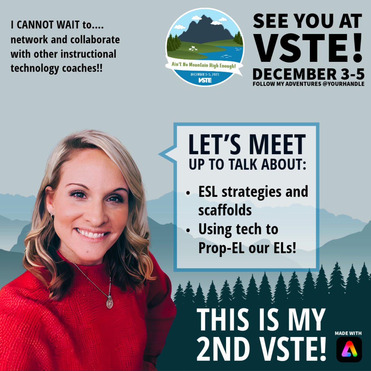 cehynden82's tweet image. Be sure to come see @champtech17 and I tomorrow at VSTE! We’d love to talk with you about using technology to Prop-EL our ELs toward to success!
