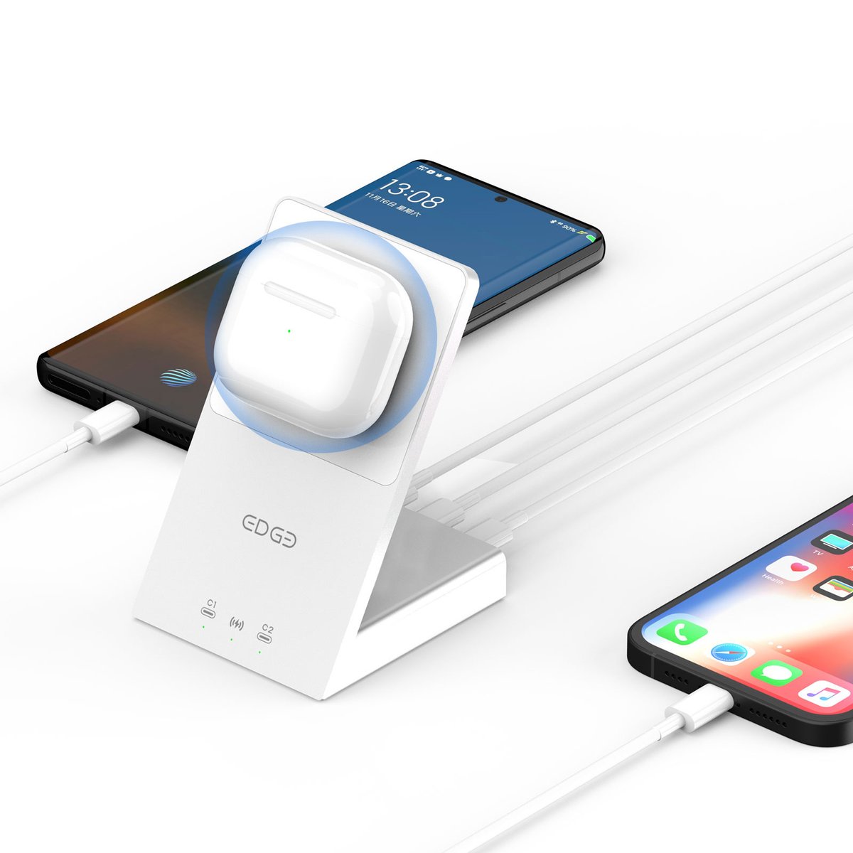 LimetaSuzhou's tweet photo. Introducing the Limeta 3-in-1 Wireless Charger Stand: Power Up Your Devices in Style!  #LimetaWirelessCharger #EfficientCharging #Charging https://t.co/EZTB2f4KeX