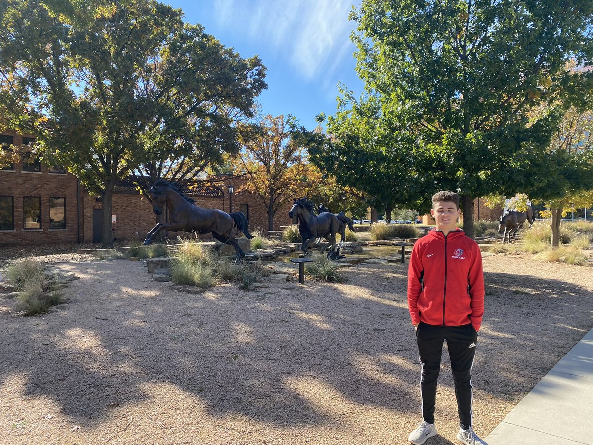 NathanGamette's tweet photo. Had a great time visiting Midwestern State University! Loved touring the beautiful facilities and campus with Coach Maskill! https://t.co/A0NyXIcORf
