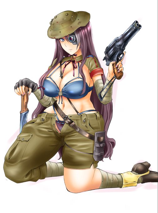 ちょっとしたアイデアのためのキャラデザと差分です。