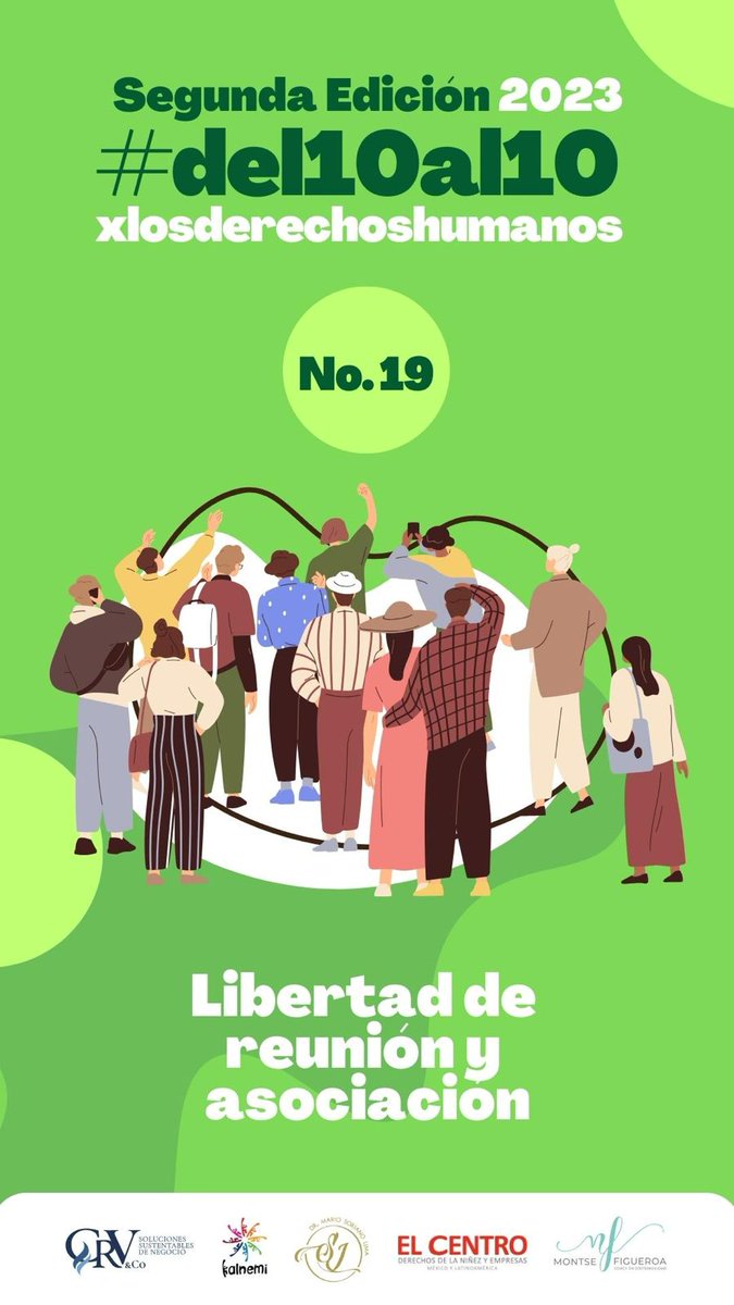 CentroDerechos's tweet photo. Del 23 al 29 de noviembre hicimos conciencia, compartimos y ejercimos los #DerechosHumanos
No.14 Al asilo
No.15 A nacionalidad
No.16 A la familia
No.17 A la propiedad
No.18 A libertad de pensamiento
No.19 A asociarse
No.20 A participar en el gobierno
#Del10al10xlosDerechosHumanos https://t.co/XaEuSae6bF