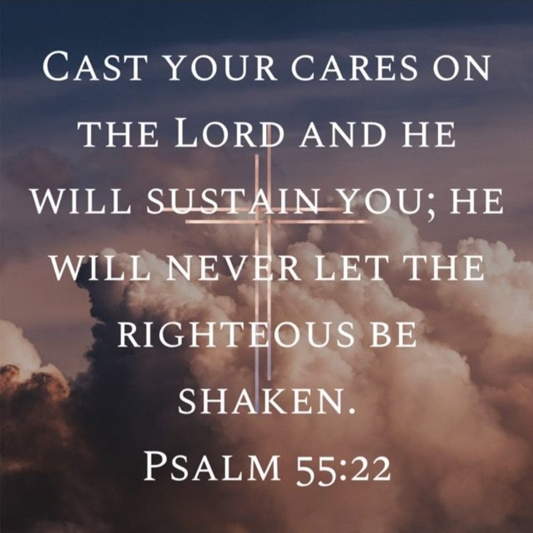 Lay your burdens at the feet of Jesus. He will carry you through.