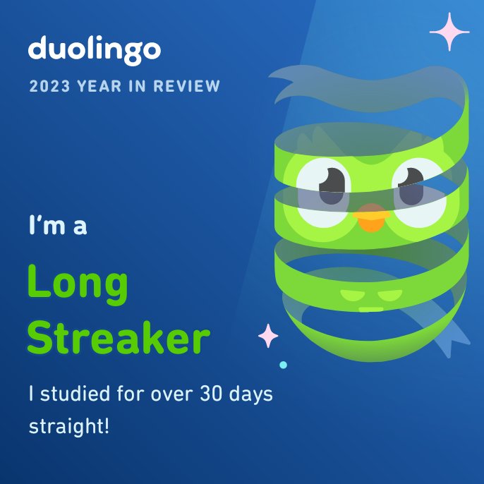 Levi_Avila's tweet photo. I’m a Long Streaker! What’s your Duolingo learner style? #Duolingo365 https://t.co/TzjAEion1h