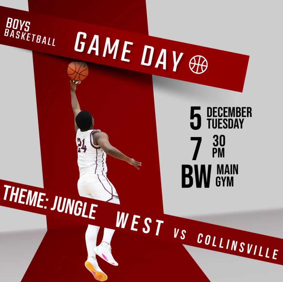 🚨GAME DAY🚨Come support our boys Tuesday as they take on Collinsville! Theme is Jungle!!