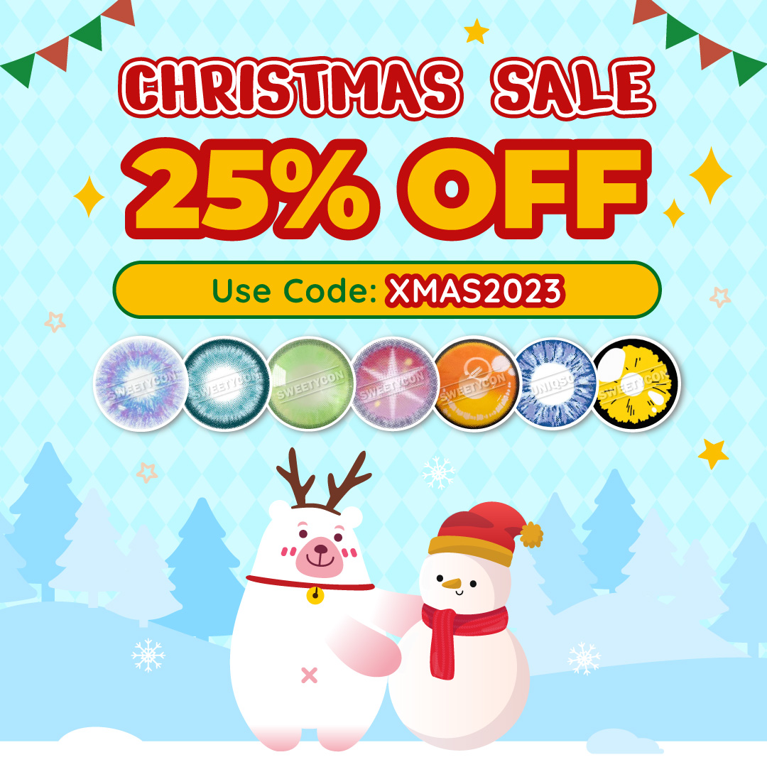 🎅🎁Santa Clause Is Coming To Town!!! Get ready for a festive transformation! Enjoy a jolly 25% off store-wide on our vibrant colored contacts! ✨🌈🎄🛍️✨ #Christmas #cosplay #contactlenses #WorldwideShipping