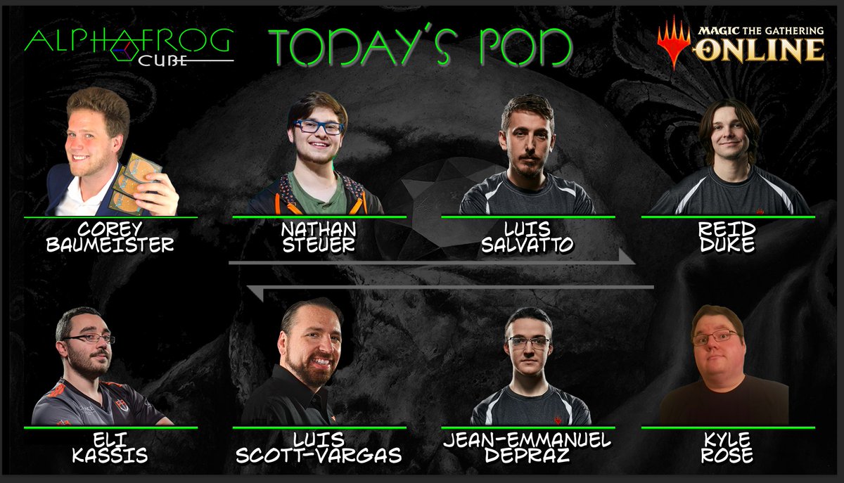 Missed Last week's AlphaFrog Invitational? Need to catch up before tomorrow?

Live on YouTube

Matches bit.ly/3tcjZ69
Drafts bit.ly/419IoG5

Ft. <a href="/anzidmtg/">anzidmtg</a> <a href="/AlfaPhrog/">Slug</a> <a href="/CoreyBaumeister/">Corey Baumeister</a> <a href="/Nathansteuer1/">Nathan Steuer</a>
<a href="/LuisSalvatto/">Luis Salvatto</a> <a href="/ReidDuke/">Reid Duke</a> <a href="/lsv/">Luis Scott-Vargas</a> <a href="/Eli_Kassis/">Eli Kassis</a> @JEDepraz <a href="/TheHamTV/">kyle rose</a>