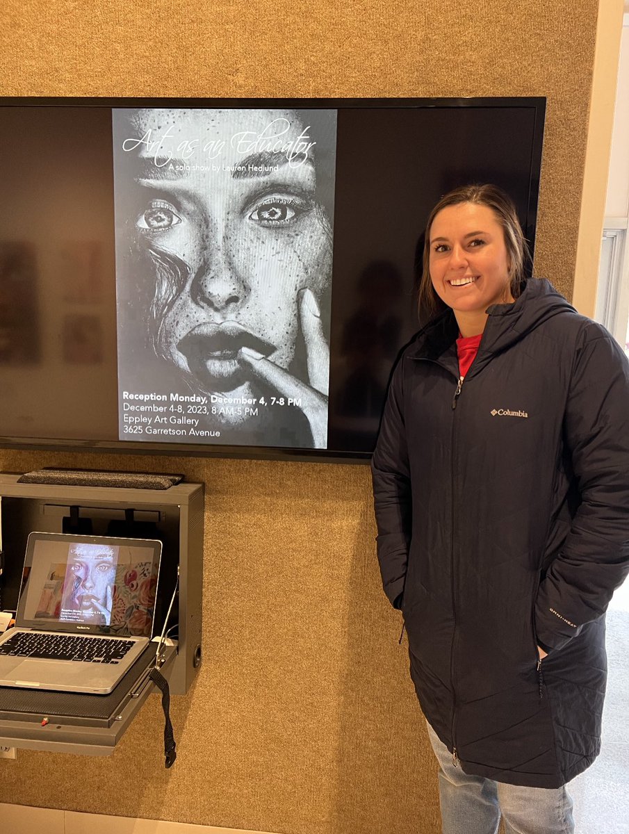 morningsidewbb's tweet photo. WOW!! We are so proud of Senior Lauren Hedlund. All of her hard work in the class room is being showcased this week! Way to go Lauren🤍 https://t.co/yB3xB5kOJV
