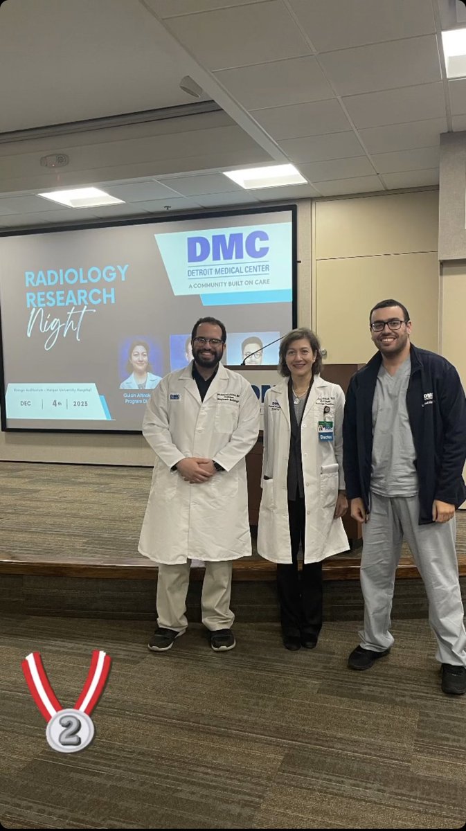 I am so happy that Abbas and I won the second place at Radiology Research Night !!!! Thanks to Dr. Altinok, our great PD, for arranging this great event!
@DMC_Radiology