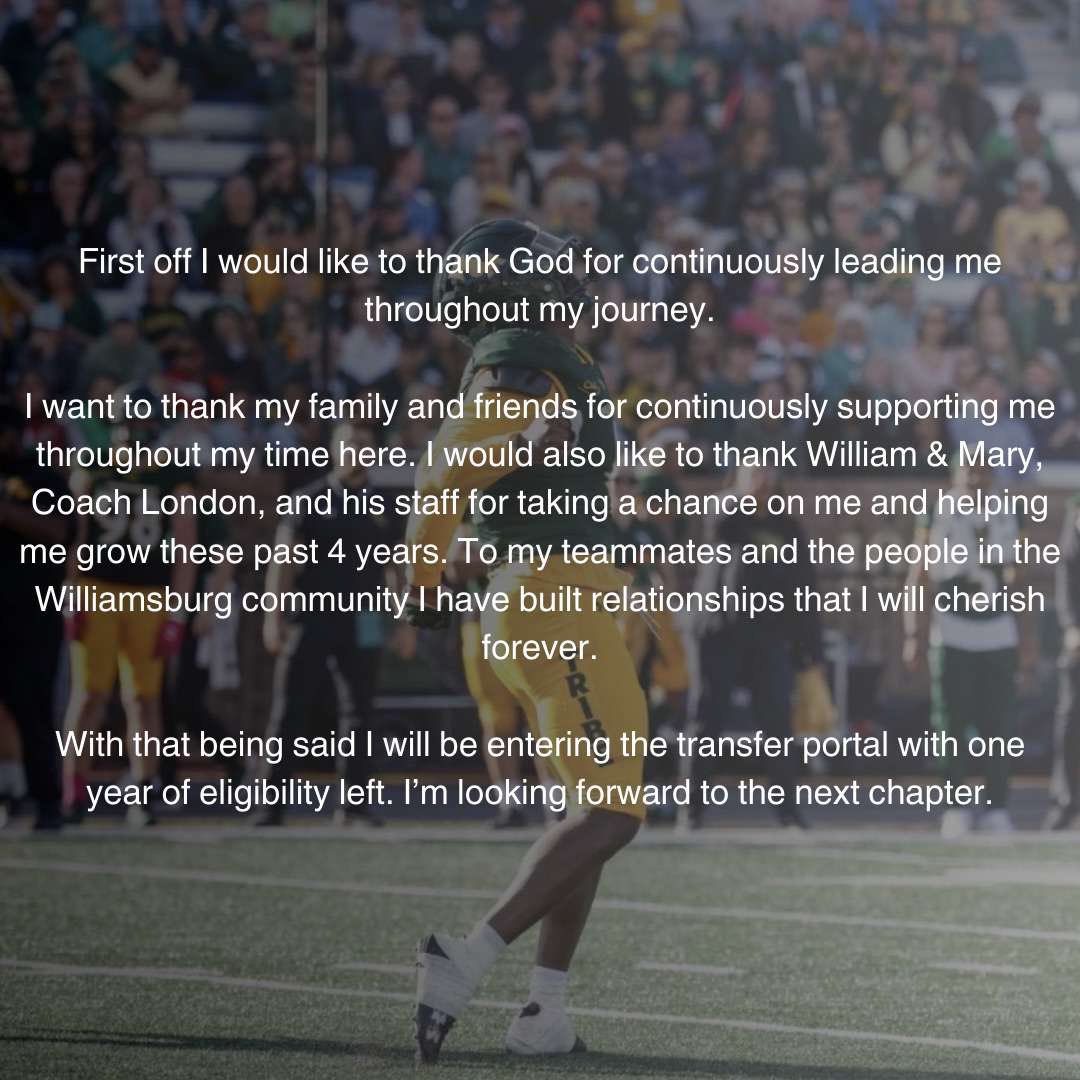 Thank you William & Mary 🙏🏾