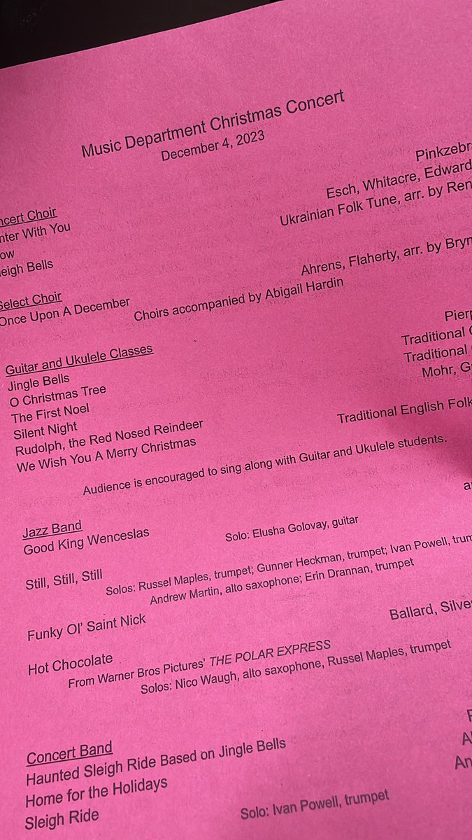 Wes Olson (@olson_wes) on Twitter photo Our <a href="/BondCUSD2/">Bond County CUSD #2</a> students are so talented! I love starting this special season with the <a href="/GHSComets/">Greenville HS Comets</a> Holiday Concert! A time ago, we added Guitar & Ukulele as elective classes. Those students also played! A great reminder, how important Fine Arts are in public schools! Our <a href="/BondCUSD2/">Bond County CUSD #2</a> students are so talented! I love starting this special season with the <a href="/GHSComets/">Greenville HS Comets</a> Holiday Concert! A time ago, we added Guitar & Ukulele as elective classes. Those students also played! A great reminder, how important Fine Arts are in public schools!