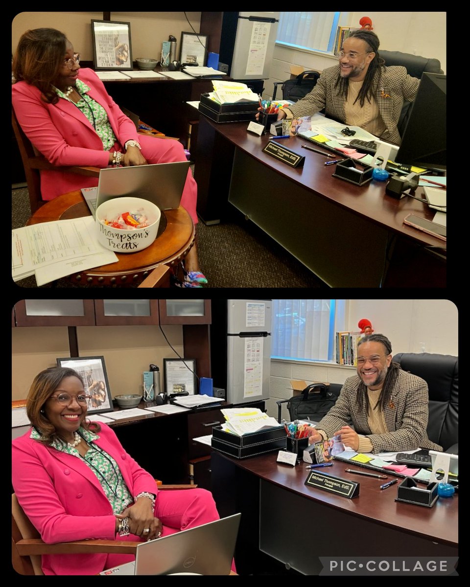 CynthiaSJewell's tweet photo. The day ended with all smiles after listening to updates from Principal Thompson, sharing resources, and determining next steps @CCPSNews @EDUJewelsLLC! #PrincipalCoaching #MakingAnImpact #OneLeaderAtATime https://t.co/5gCjdlocpk