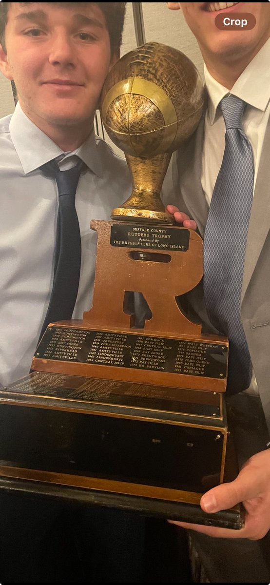 The Rutgers Trophy has arrived in BBP! 
#HISTORY