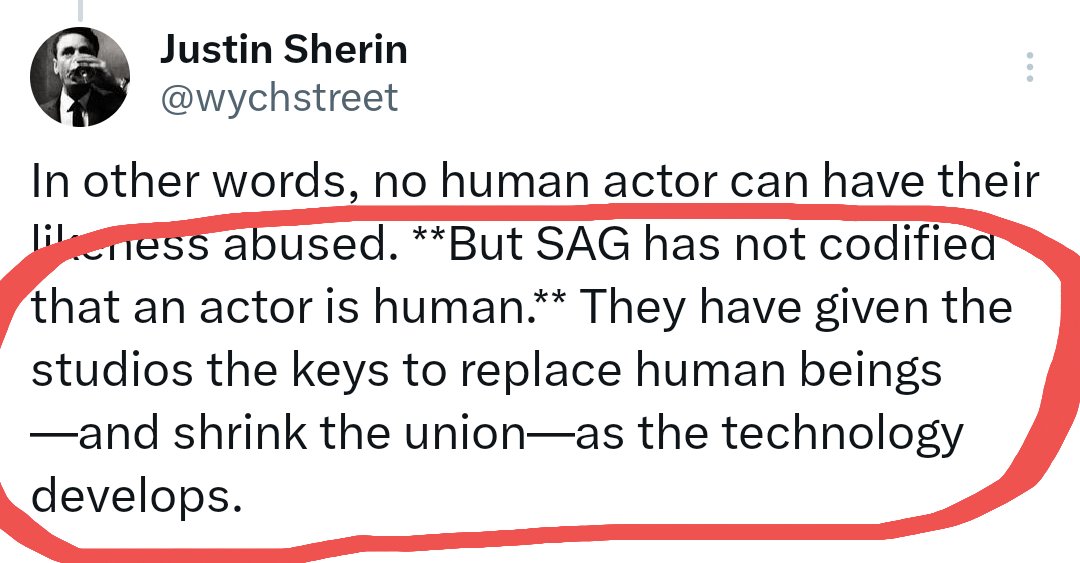 bgcoalition2020's tweet photo. Because the proposed 2023 #SAGAFTRA Tentative Agreement FAILS to define an #Actor as a "Person" -as our sibling #Unions, the #WGA &amp; #DGA succeeded in doing - BAC has no choice but to urge ALL #Union Actors to #VoteNO2DAY in order to save vital Union jobs:
 https://t.co/QiB49hjHE3 https://t.co/5OMQSWoiwK