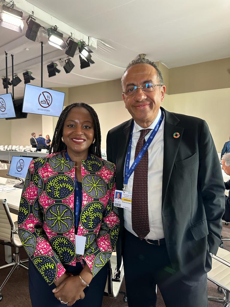 LewisTolulope's tweet photo. Great interaction with Africa Business Leaders Coalition (ABLC) CEOs and members at #COP28UAE during the #CaringForClimate event organized by the United Nations Global Compact in partnership with United Nations Environment Programme Finance Initiative (UNEP FI) and (UNFCCC) https://t.co/oIFUNmJwNl