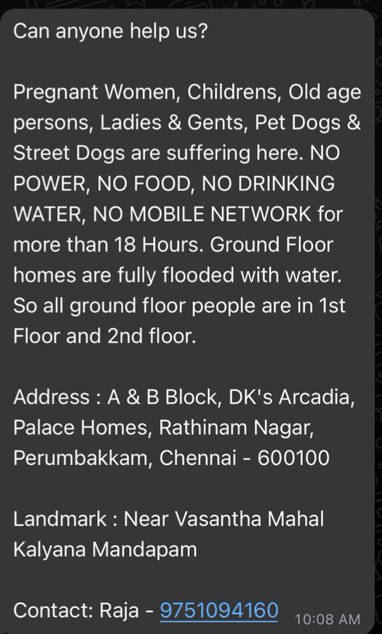PhoenixJaiSeela's tweet photo. @TRBRajaa Need Help Sir .... Mr.Raja Ph: 9751094160 https://t.co/9uyXtQ2Cbn