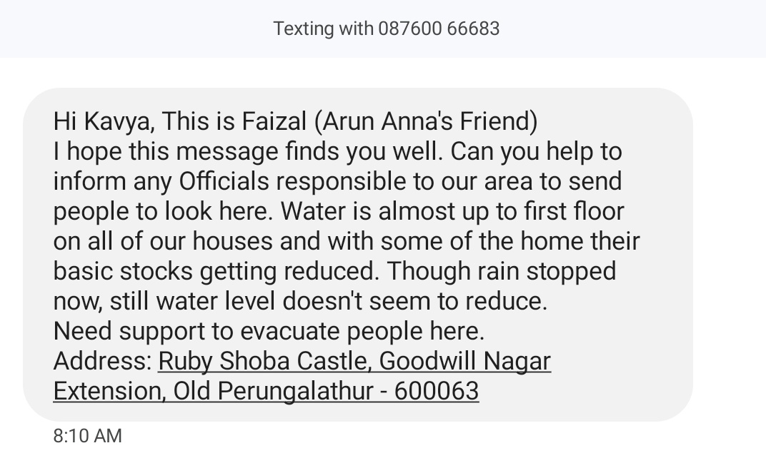 Please look into this <a href="/chennaicorp/">Greater Chennai Corporation</a> #ChennaiRains