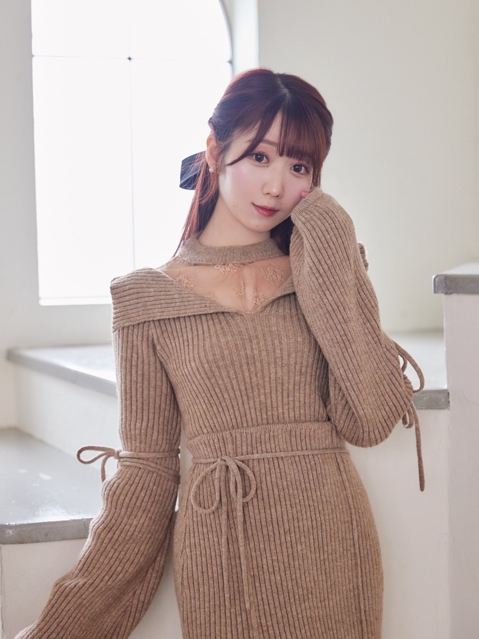 rosemuse décolleté  lace knit setup Rosé Muse on X: 