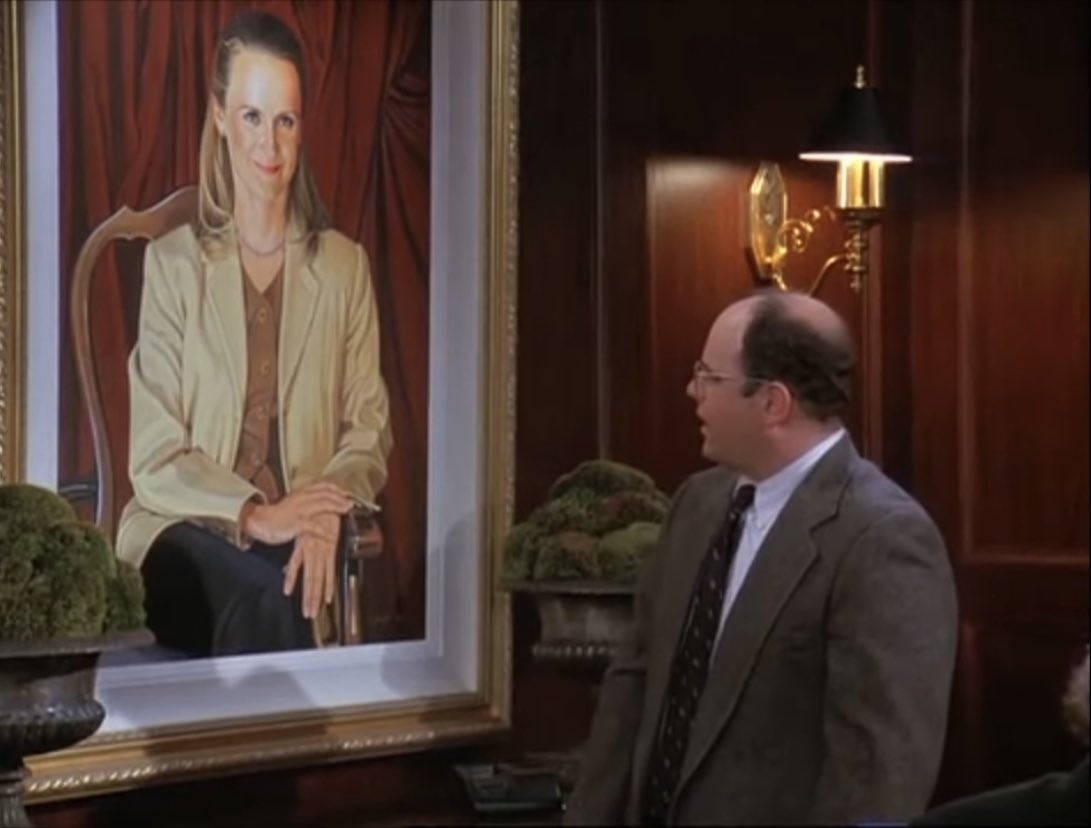 gregorybuckbell's tweet photo. Can’t believe I’m just picking up on this. 

Seinfeld (1996) / Laura (1944) https://t.co/q50MwgXUQv