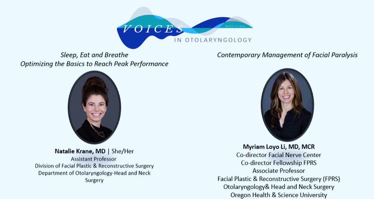 A wonderful night of expanding our knowledge of facial paralysis and wellness at our Voices in Otolaryngology Lecture this evening. Huge thanks to Drs. Krane and Loyo Li for joining us!