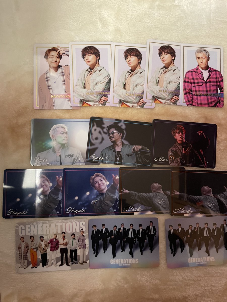 yukamaru_reo's tweet photo. GENERATIONS GENE HMV ローソン
LAWSON ウエハース ジェネ

譲) 白濱亜嵐 片寄涼太 数原龍友 小森隼
      関口メンディー 中務裕太 集合

譲) 佐野玲於 集合
※基本同種優先です!

交換可能な方はRT後に写真付きでリプお願いします!
急なDM❌ https://t.co/cMJzAMCYj1