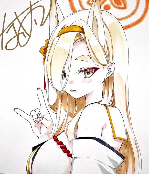 チセ&カホを冬コミ用に色紙に描きました〜!!! #ブルアカ