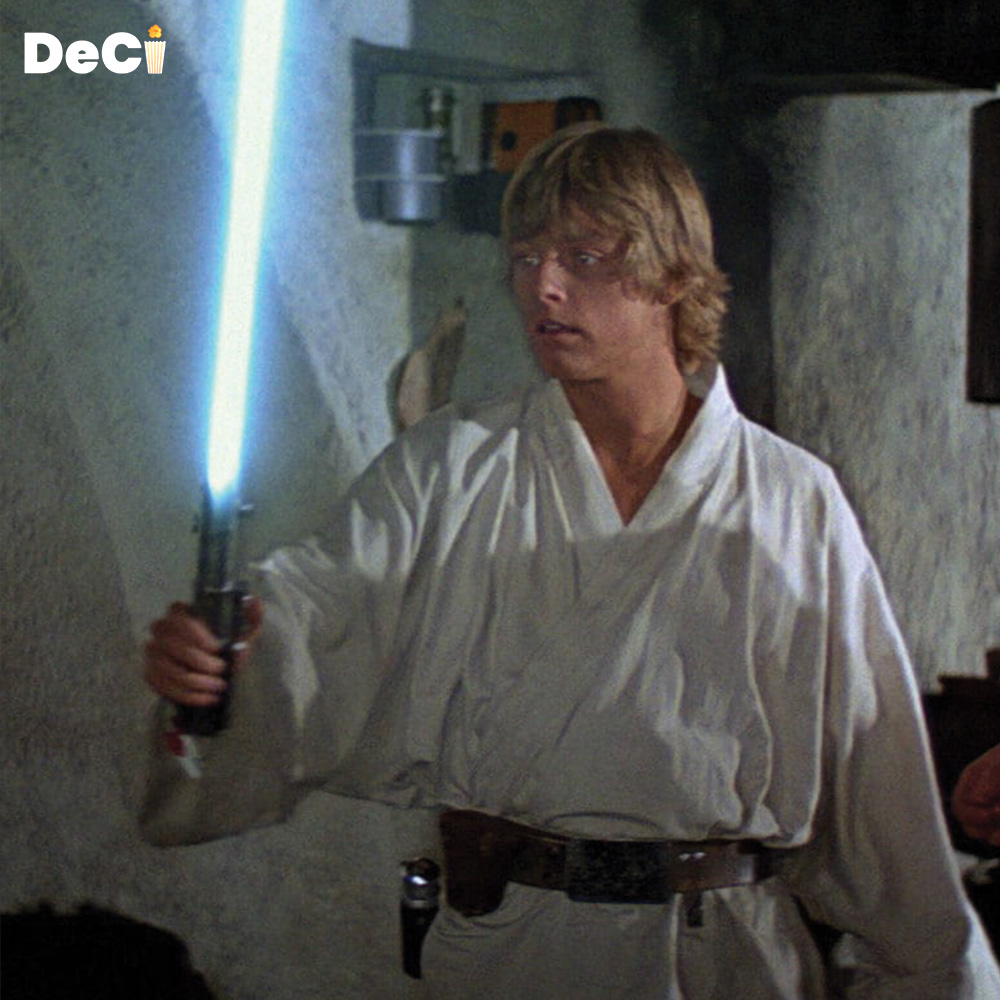 Star  Wars fans, take note! The lightsaber sound effect is a mix of the hum of  an idling 35mm movie projector and the interference caused by a  television set. The galaxy far, far away has some surprising real-world  inspirations! 😎 #Movie #Fact