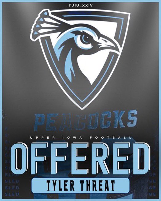 After a great conversation with <a href="/CoachParling/">Heath Parling</a> I am blessed to receive an offer from Upper Iowa University! <a href="/Upper_Iowa_FB/">Upper Iowa Football</a> <a href="/rhettmizer5/">Rhett Mizer</a> <a href="/FOOTBALLWVHS/">Waubonsie Valley Football</a> <a href="/ryan_voitik07/">Coach Voitik</a> <a href="/DeepDishFB/">DEEP DISH FOOTBALL</a> <a href="/EDGYTIM/">Timothy “EDGYTIM” OHalloran</a> <a href="/PrepRedzoneIL/">Prep Redzone Illinois</a> <a href="/AllenTrieu/">Allen Trieu</a>