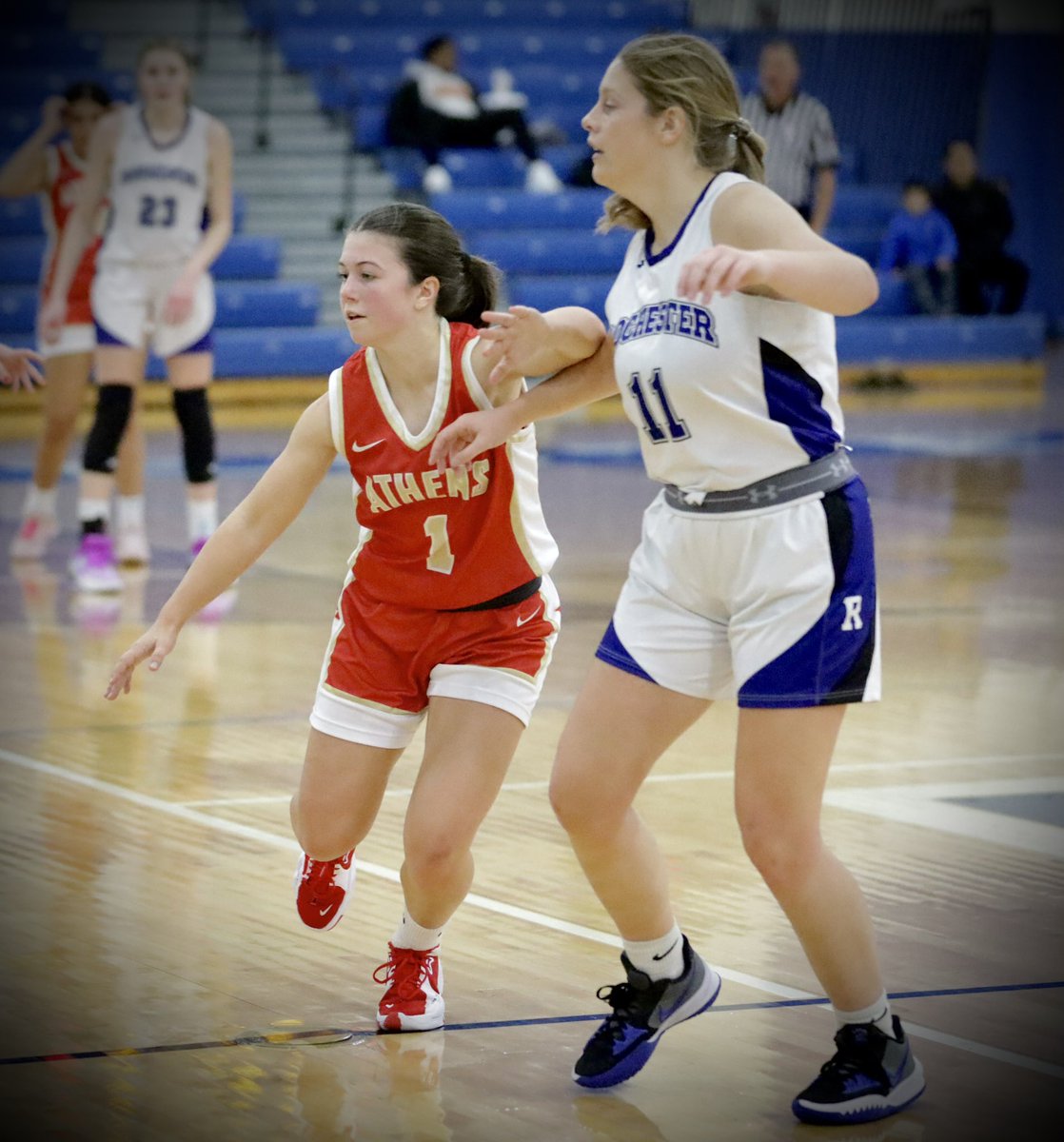AHSGirlsHoops's tweet photo. Thanks to @rhsfalcongbb for hosting a simulated game tonight! The Lady Red Hawks came out strong! #gatherstep #asone https://t.co/UycWxOrX8T