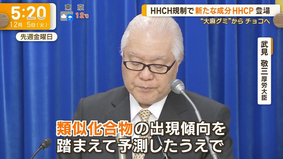 厚労省「大麻グミのHHCHは規制ね」ショップ「HHCPの 