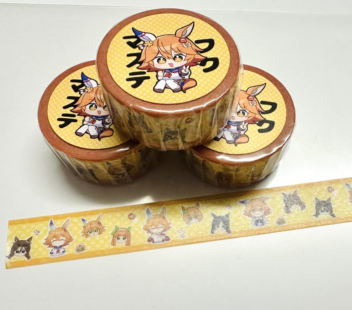 matikanefukukitaru (umamusume) daruma doll horse ears animal ears horse girl maneki-neko multiple girls orange hair  illustration images