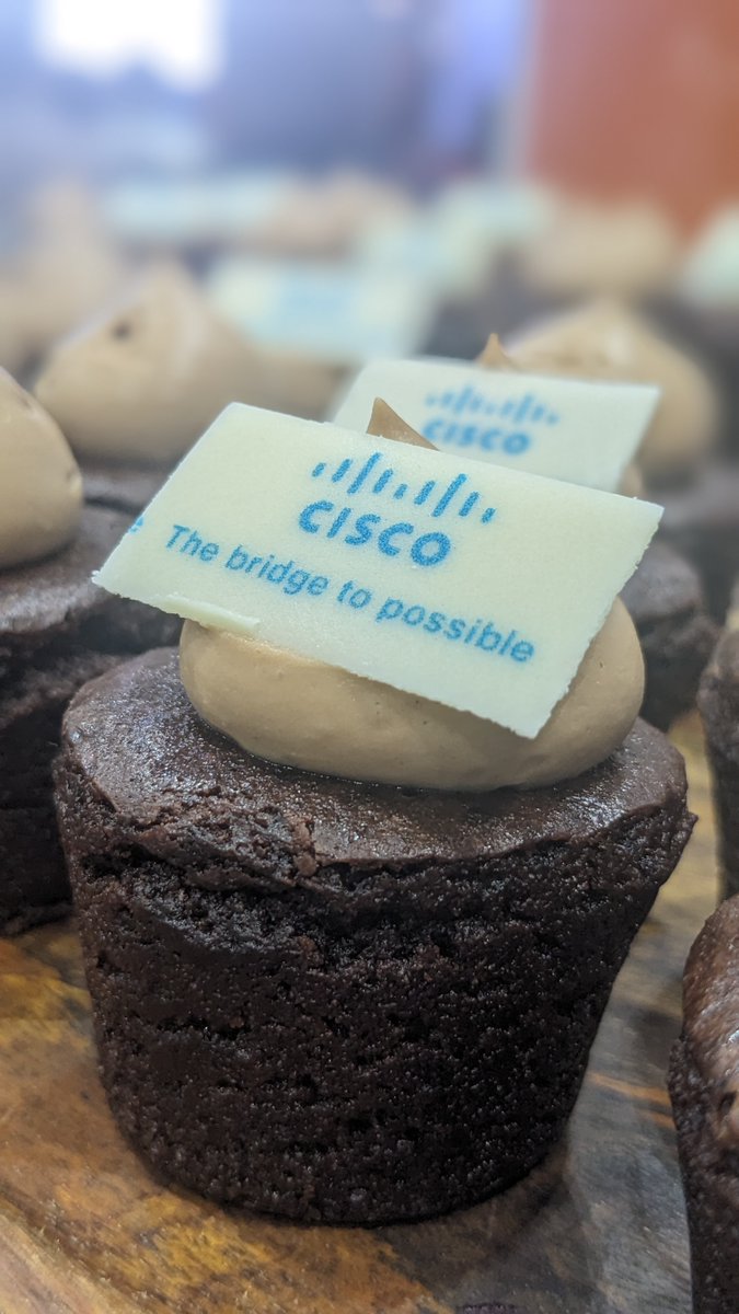 Join us in the #DevNetZone Theatre right NOW for our Cisco Networking Spotlight. Get ready for a revolution in how you configure, operate, and analyze #CloudNetworking. No one said the bridge to possible couldn't be lined with cake!! 🧁
✅  cs.co/6017RHj03